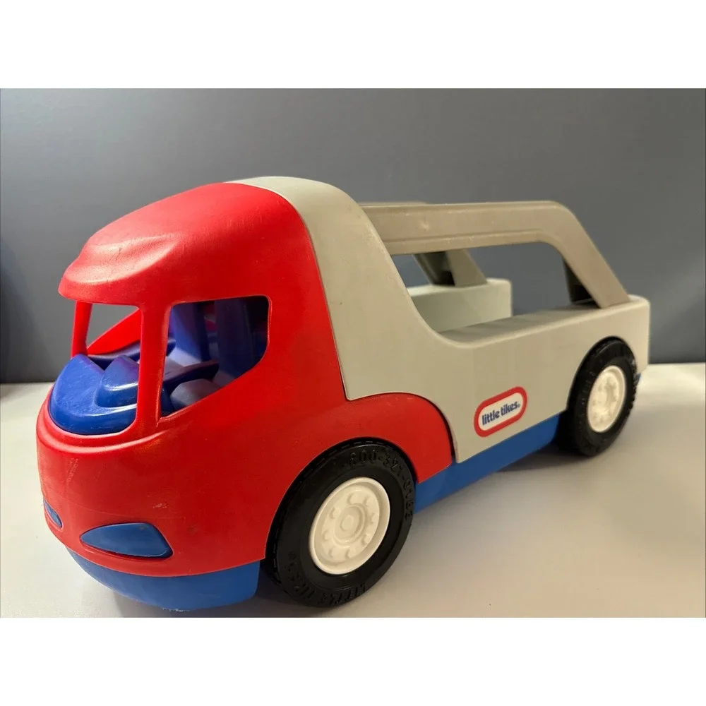 Vintage Little Tikes Semi Truck Car Carrier Hauler No‎ Cars